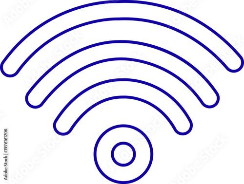 WiFi signal icon group in line style vector wireless network internet symbol bundle, connectivity hotspot sign pack isolated design