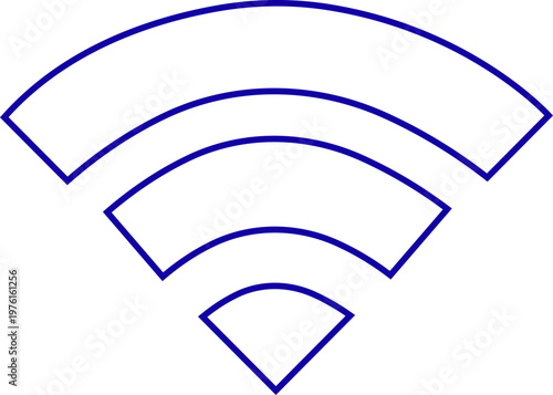 WiFi signal icon group in line style vector wireless network internet symbol bundle, connectivity hotspot sign pack isolated design