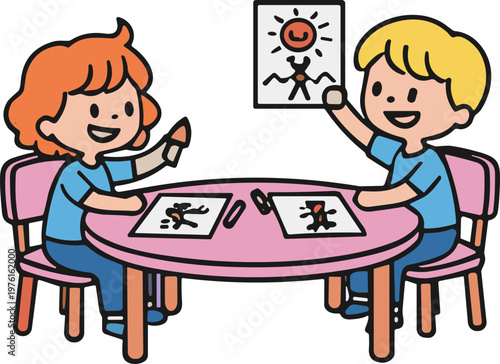 유치원의 즐거운 아이들