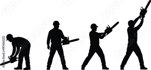 Family silhouette set featuring parents and children walking, playing, and standing with their pet dog for lifestyle and domestic themes.