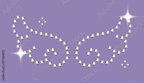Bedazzled Rhinestone Element Angel Wings