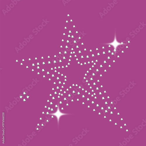 Bedazzled Rhinestone Element Star