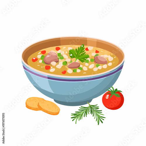 Schlesische Graupensuppe