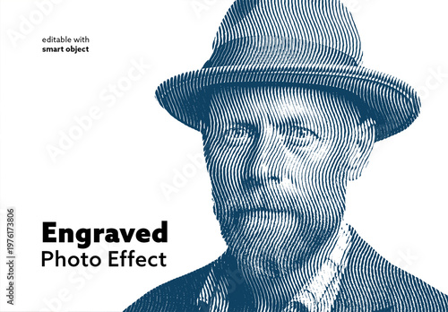 Engraved Photo Effect