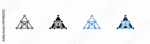 Set of structure icon collection in multiple style. Icon suitable for web and mobile application