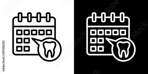 Dental Appointment Icon Set Multiple Style Collection