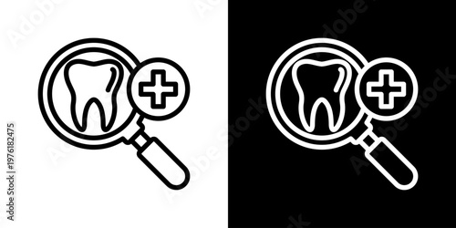 Dental Checkup Icon Set Multiple Style Collection
