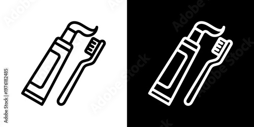 Toothpaste Icon Set Multiple Style Collection