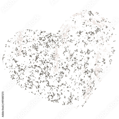 Grunge Dust Particle Textured Heart Background