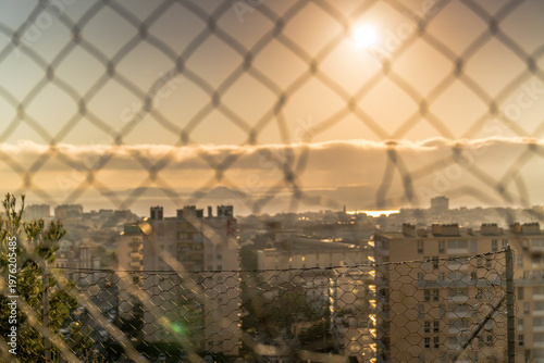 Marseille, liberté au couché de soleil
