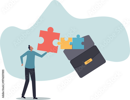 Solve problem or solution to achieve business success, decision, creativity or skill to overcome difficulty and finish work.human life and situation.