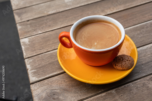 Wallpaper Mural Leisurely Morning Enjoying Coffee And Snack Outside. Experiencing Peaceful Morning With Coffee And Delicious Treat Outdoors. Taking Calm Morning Break To Enjoy Coffee And Snacks Outside In Fresh Air Torontodigital.ca