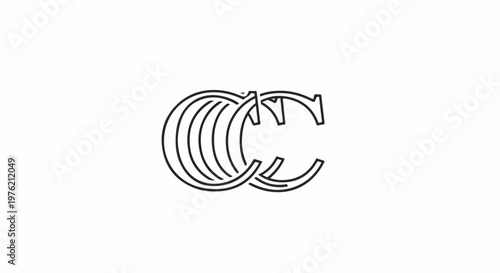 Stylized double C monogram logo