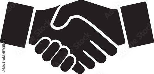 Handshake icon symbolizing partnership and agreement between two people