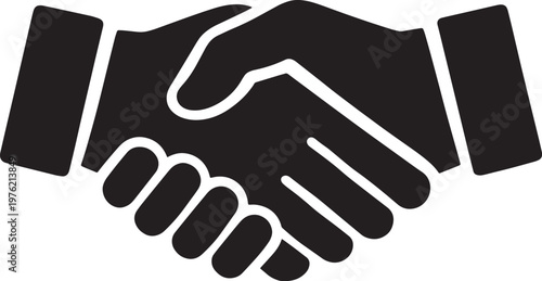 Handshake icon symbolizing partnership and agreement between two people