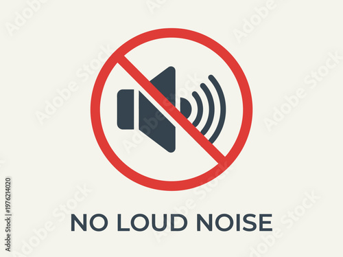 Icon Representing Silence and the Prohibition of Loud Audio in Designated Spaces