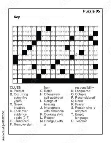 Printable Word Search Puzzle Worksheet with Clues for Vocabulary Building Acrostic Vol 2 Puzzle 05