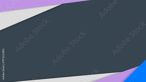 Modern Dark Geometric Background with Charcoal Black Layers and Vibrant Blue Purple Accents