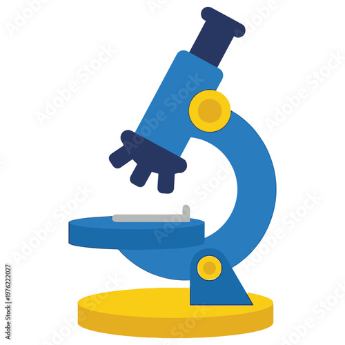 Microscope Discovery: A vibrantly illustrated microscope stands as a symbol of scientific exploration, promising a journey into the unseen, ideal for education and scientific research