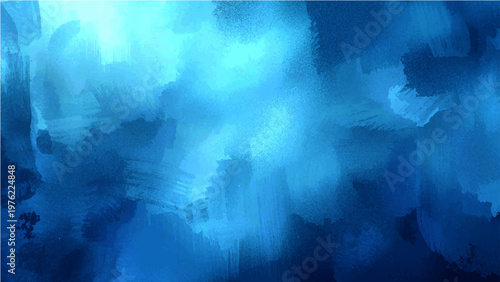 Vector Blue abstract background with soft brush strokes painted gently, evokes ocean mood with fluid forms that inspire serenity and calmness within. 