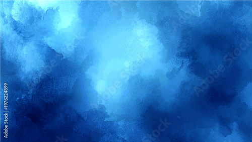 Vector Abstract celestial aqua watercolor textures of heaven and water with sky, cloud and paint effect showcase elegance and harmony in artwork for background and design assets