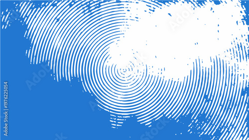 Vector Circular patterns dance across sky-blue, evoking serene calm and abstract swirls with the ethereal form, graphic design and vibrant backdrop conveys art