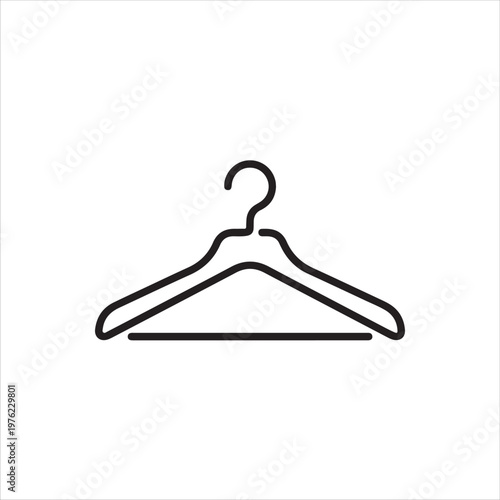 clothes hanger isolated on white