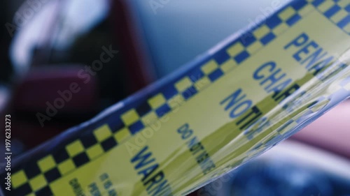 Driver looking at parking ticket 