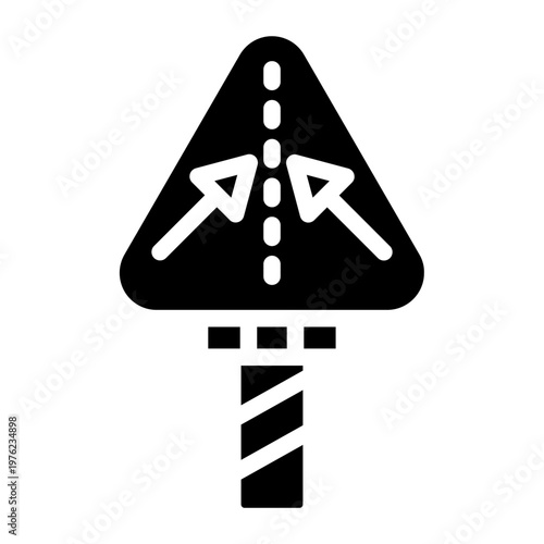 Vector Design Keep In Lane Icon Style