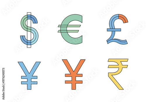 Currency Symbols of Various Countries.