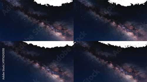 The majestic Milky Way galaxy stretches across the dark night sky, filled with countless stars and nebulae, offering a breathtaking celestial panorama.