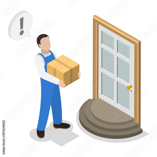 3D Isometric Flat Vector Illustration of Reseller and Distributor, E-commerce and Marketplace Business. Item 1