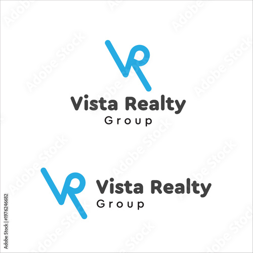 Letter v and r combine the Vista Realty logo design concept 2026