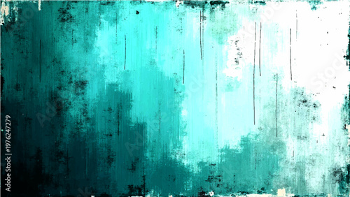 Vector An abstract artwork with textured teal shades. The artwork evokes a sense of tranquility and depth. A striking image with an emphasis on texture and tone.