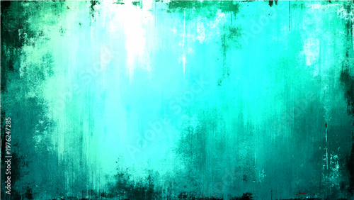Vector Abstract textured painted background in shades of cyan, with the essence of expressive artistry, revealing subtle imperfections and rich tactile details that inspire creativity.