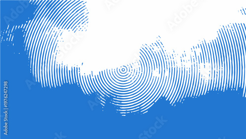 Vector Abstract digital art of concentric pattern design.