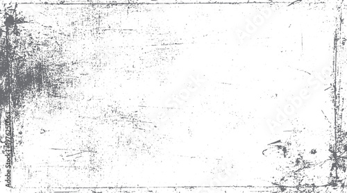 Grungy distressed texture overlay with scattered dots and scratches on white background grunge