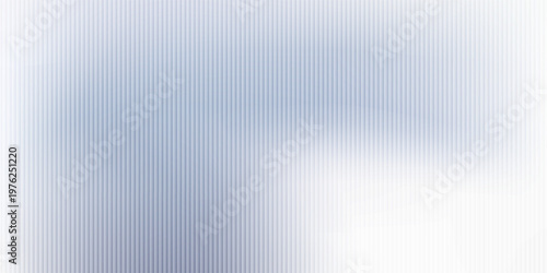Soft glass ripple gradient in icy pale blue and lavender hues. Delicate reeded texture with frosted distortion effect and minimal vertical blur. Glass texture, vector illustration