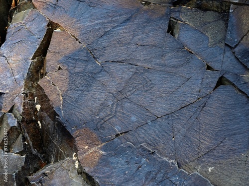 Bulls, goats, horses, people. Ancient rock carvings - Petroglyphs of Tanbaly,
Almaty Region, Zhambyl District, Matibulak Rural District District, Matibulak Rural District