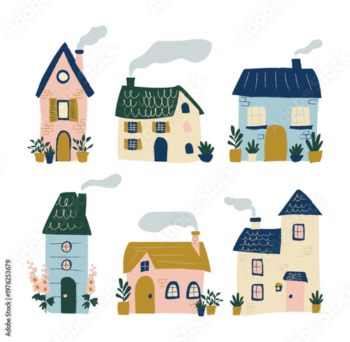 Cozy Cottagecore Village Houses Collection.