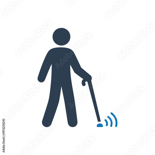 Blind Person Navigation Icon