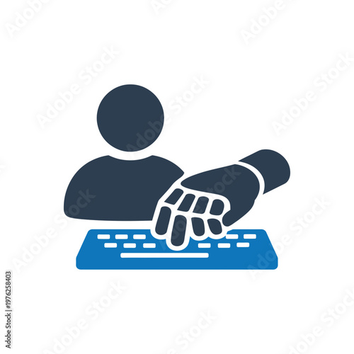 Prosthetic Hand Typing Icon