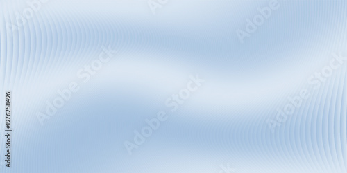 Soft glass ripple gradient in icy pale blue and lavender hues. Delicate reeded texture with frosted distortion effect and minimal vertical blur. Glass texture, vector illustration
