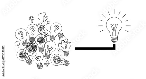 Creative ideas and inspiration concept.