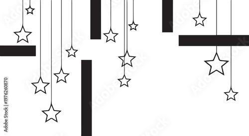 Abstract vintage streetlight bar chart vector illustration