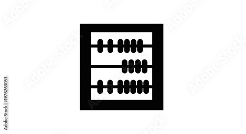 Abacus Calculation Tool, Counting Beads, Mathematical Device, Business Finance Tool