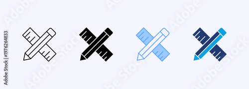 Architecture Icon Set Multistyle Various Collection Element For Design