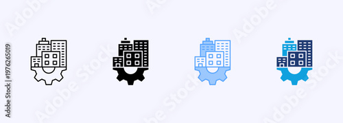 Infrastructure Icon Set Multistyle Various Collection Element For Design