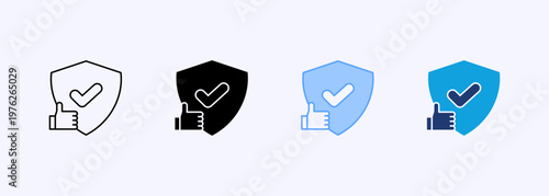 Reliability Icon Set Multistyle Various Collection Element For Design