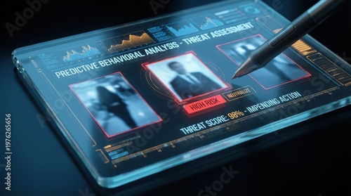 Predictive Behavioral Analysis for Threat Assessment on Digital Screen